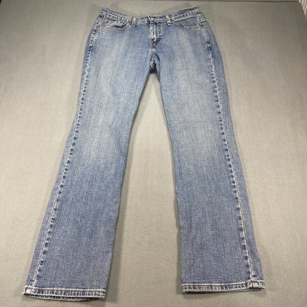 VTG Levi's 505 Straight Leg Jeans Women's 6M Medium Wash Blue Denim Y2K Retro